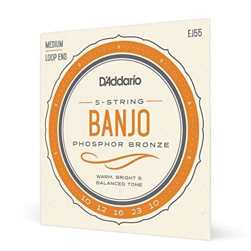 D'Addario EJ55 Tenor Banjo Strings, Phosphor Bronze, Medium Gauge 9-30, 5-String Set | Warm Tone thumbnail 1