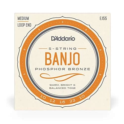 D'Addario EJ55 Tenor Banjo Strings, Phosphor Bronze, Medium Gauge 9-30, 5-String Set | Warm Tone thumbnail 2