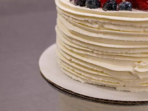 Southern Champion Tray 16" Mottled Corrugated Cake & Pizza Circles | Uncoated Single Wall, White, Case of 100 thumbnail 4