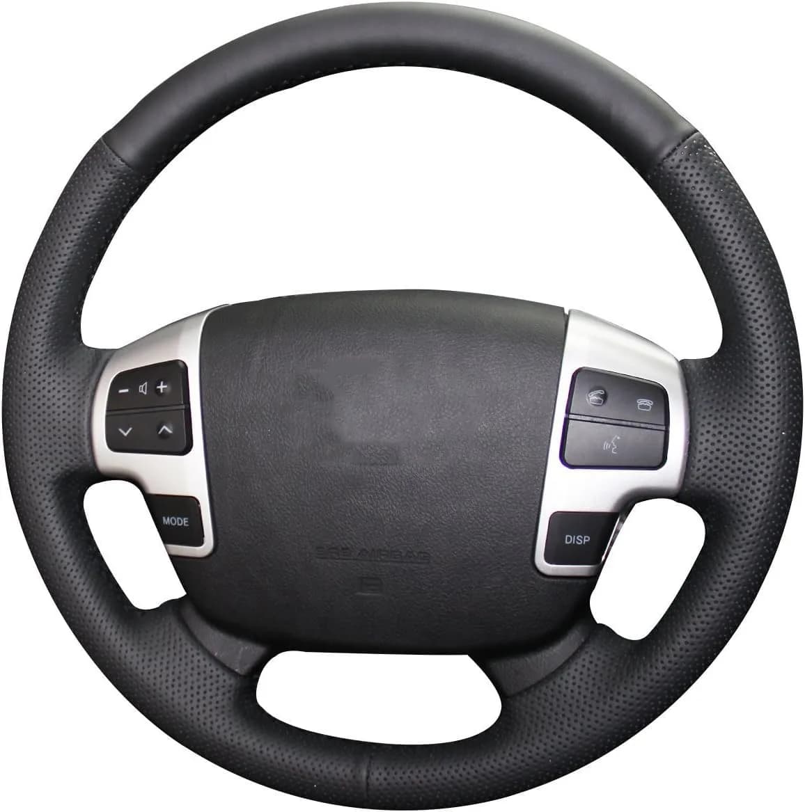 JI Steering Wheel Cover for Toyota Land Cruiser 2008-2015 / Tundra 2007-2013 / Sequoia 2008-2013 | Genuine Leather, Custom Fit