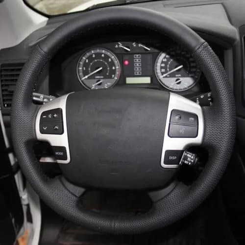JI Steering Wheel Cover for Toyota Land Cruiser 2008-2015 / Tundra 2007-2013 / Sequoia 2008-2013 | Genuine Leather, Custom Fit thumbnail 4