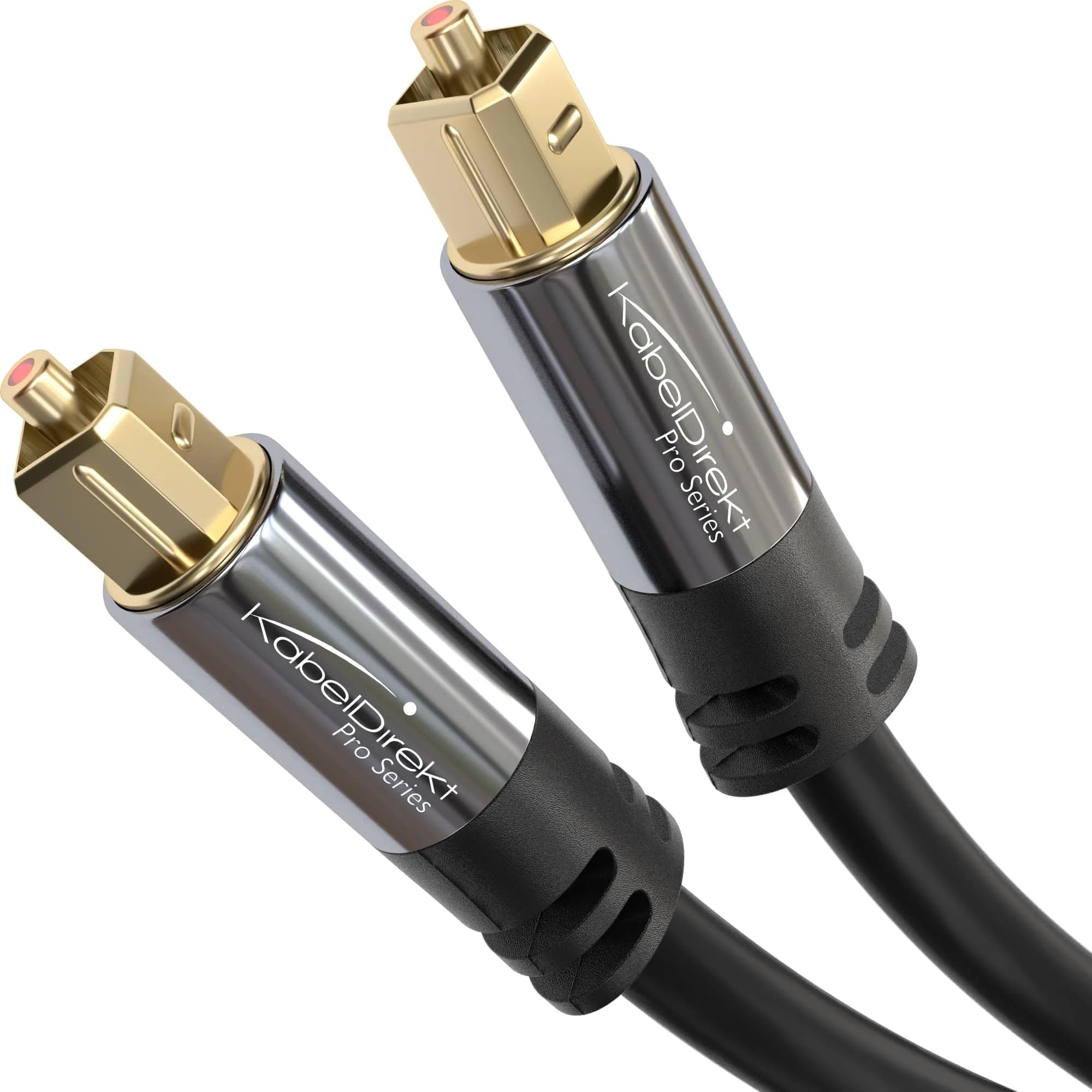 KabelDirekt Optical Audio Cable 7.62m (25ft) | Crystal Clear Digital Sound Transmission - main product image