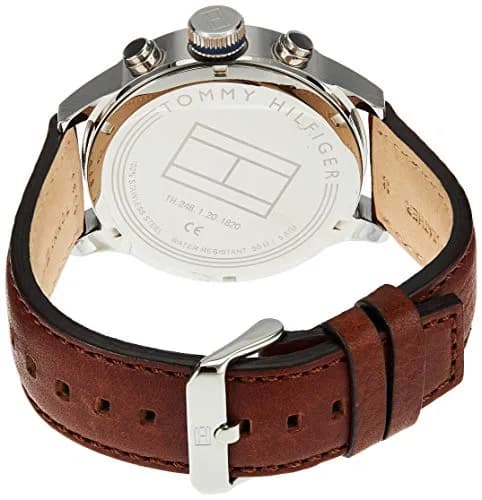 Tommy Hilfiger Men's Quartz Stainless Steel and Leather Strap | Classic American Style (115 characters) thumbnail 2