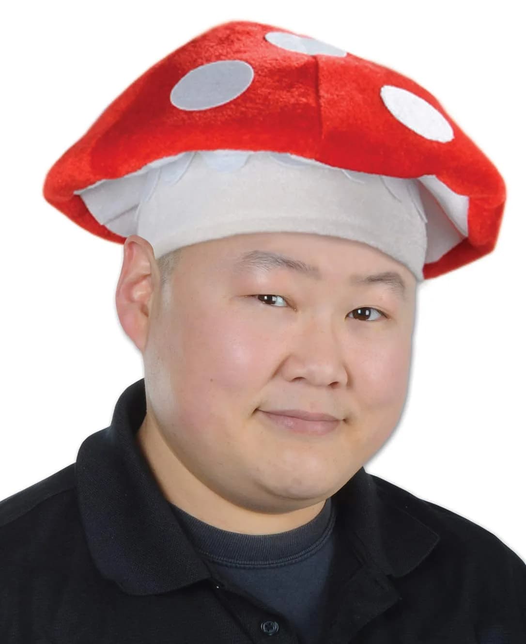 Beistle Plush Mushroom Hat – Arcade Party Supplies, Birthday & Halloween Costume Dress Up, Video Game Themed Headwear, Photo Booth Prop, Novelty Cap (1 Count) - view 2
