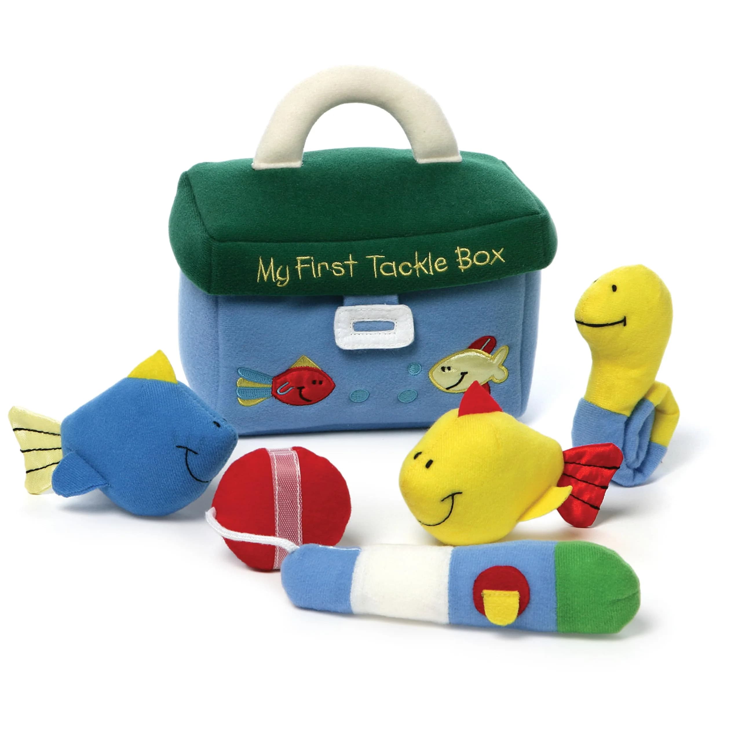 GUND Baby My First Tackle Box 5-Piece Sensory Plush Toy Playset for Babies | ASTM-Tested for Safe Play