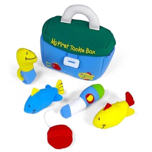 GUND Baby My First Tackle Box 5-Piece Sensory Plush Toy Playset for Babies | ASTM-Tested for Safe Play thumbnail 2
