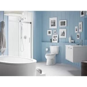 Kohler MasterShower Matte Black Shower Arm & Flange 19cm (7.5") | Solid Brass Construction for Durability - view 4