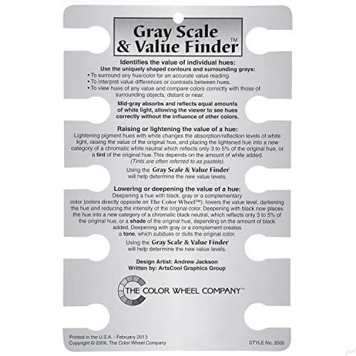 ASW Color Wheel Pocket Guide with Gray Scale Value Finder | Artists & Professionals thumbnail 5