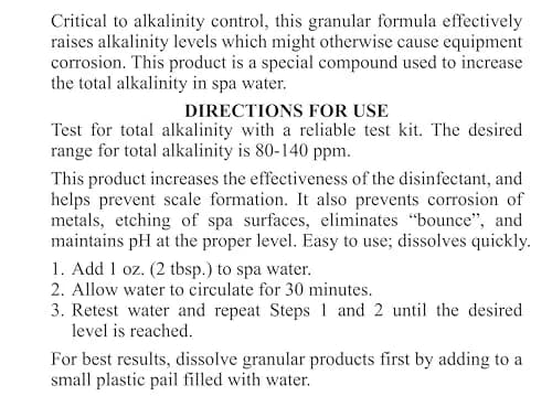 SpaChoice Alkalinity Increaser 12-Pack | Raises Total Alkalinity, Dissolves Quickly, Made in USA (24.587kg) thumbnail 4