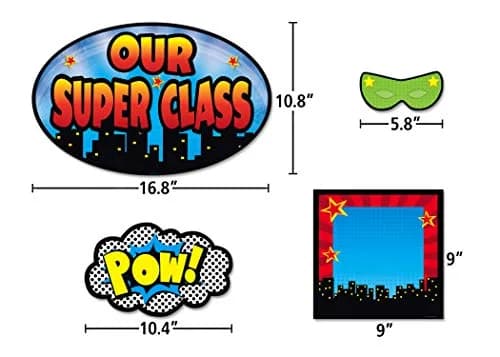 Teacher Created Resources Superhero Bulletin Board Display Set 52 Pieces | Classroom Wall Art thumbnail 3