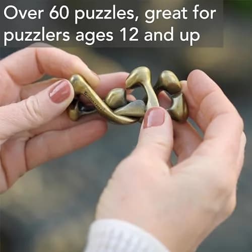Bepuzzled U&U Hanayama Metal Brainteaser Puzzle Level 4 | 113g (4 oz) Assembly & Disentanglement thumbnail 7