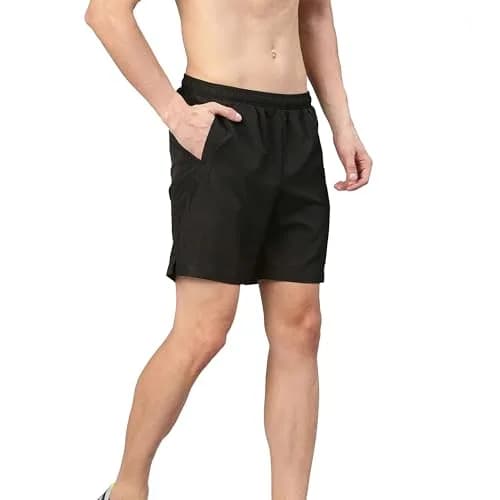 Vizari Napa Soccer Shorts, Black, Adult Small | 6-inch Inseam, Moisture Control, All Black thumbnail 1