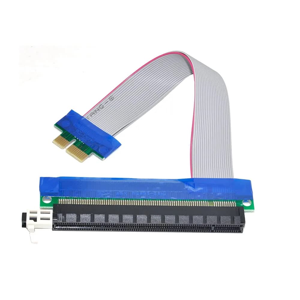 chenyang PCI-E 1x to 16x Extension Flex Cable Riser Card 20cm | Support PCIe 1X & 16X