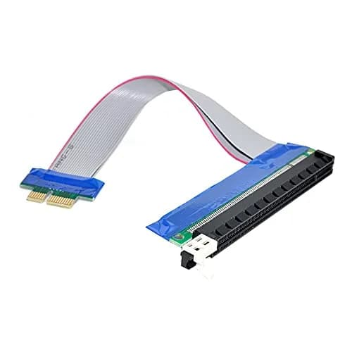 chenyang PCI-E 1x to 16x Extension Flex Cable Riser Card 20cm | Support PCIe 1X & 16X thumbnail 4