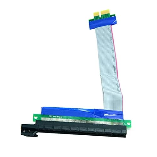 chenyang PCI-E 1x to 16x Extension Flex Cable Riser Card 20cm | Support PCIe 1X & 16X thumbnail 6