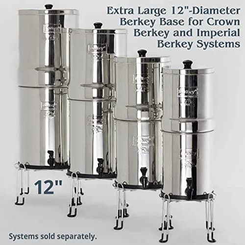 Berkey Water Filter Stainless Steel Wire Stand with Rubberized Non-Skid Feet | Raises Your 6 Inches thumbnail 2
