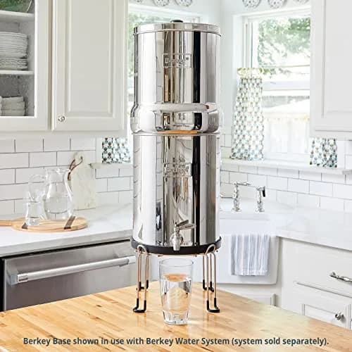 Berkey Water Filter Stainless Steel Wire Stand with Rubberized Non-Skid Feet | Raises Your 6 Inches thumbnail 3
