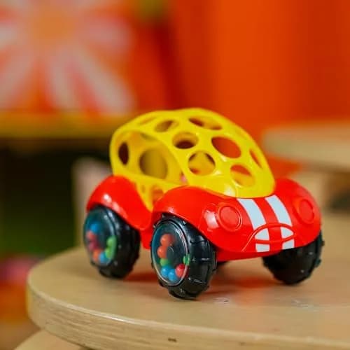Bright Starts Oball Rattle & Roll Buggie 1 Pack | BPA-Free Infant Crawling Toy for 3 Months+ thumbnail 4