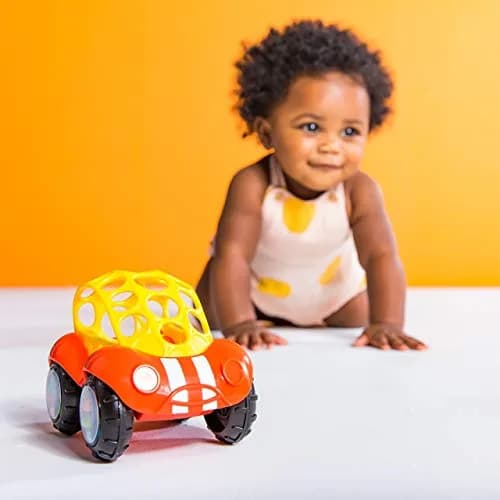 Bright Starts Oball Rattle & Roll Buggie 1 Pack | BPA-Free Infant Crawling Toy for 3 Months+ thumbnail 3