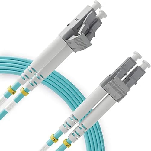 BEYONDTECH 3m (9.84ft) LC to LC Fiber Patch Cable – Multimode Duplex, 50/125µm, 10G, LSZH, Compatible with OM3 thumbnail 1
