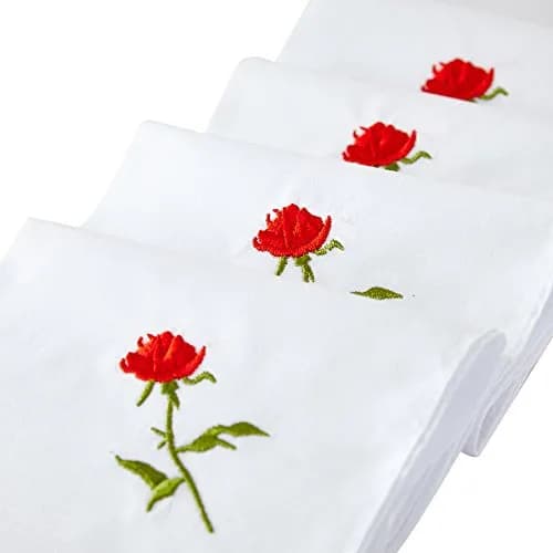 RDS HANKYTEX Cotton Embroidery Ladies' Handkerchiefs Set of 6 | 27cm (11") thumbnail 2