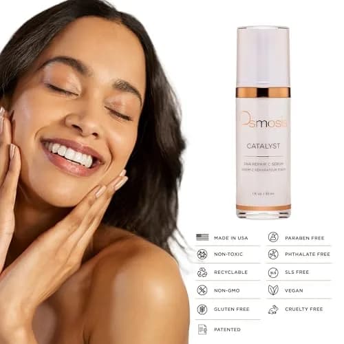 OSMOSIS Catalyst Vitamin C Serum for Uneven Skin Tone & Texture, 1 Fl Oz | Supports DNA Repair & Brightening thumbnail 6