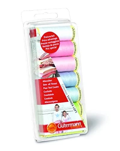 Gütermann Sew All Thread Set Summer Loft 7 x 100m | Polyester Sewing Thread for All Fabrics thumbnail 1