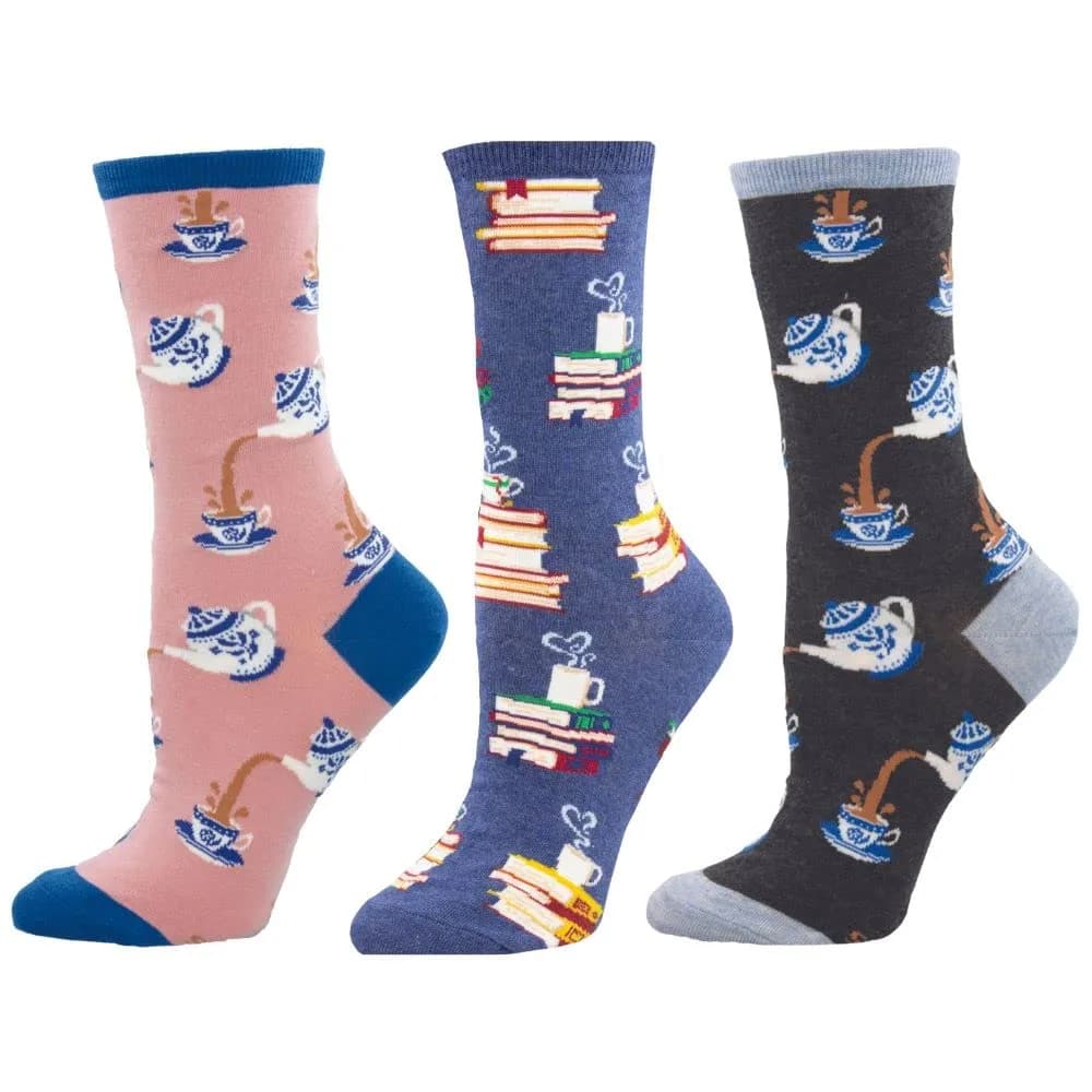 Socksmith Women's Crew Socks (English Letter Set, One Size) | Comfortable, Durable & Imported from Korea — English Letter Set