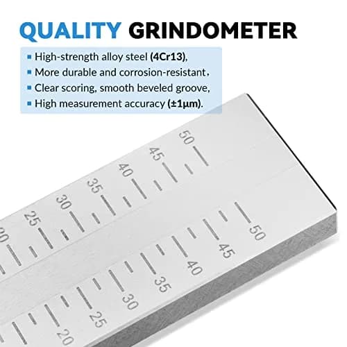 BAOSHISHAN 0-50μm Single Groove Grindometer Fineness Gauge 50μm (0-25μm Index Value) | ISO Standard Stainless Steel Precision Tool thumbnail 2