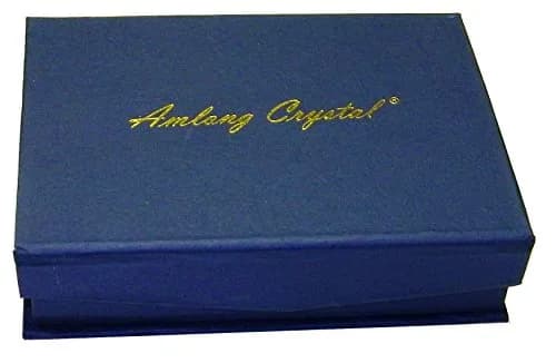 Amlong Crystal Large Square Crystal Ashtray 6 x 6 inch | Blue, Gift Box thumbnail 2