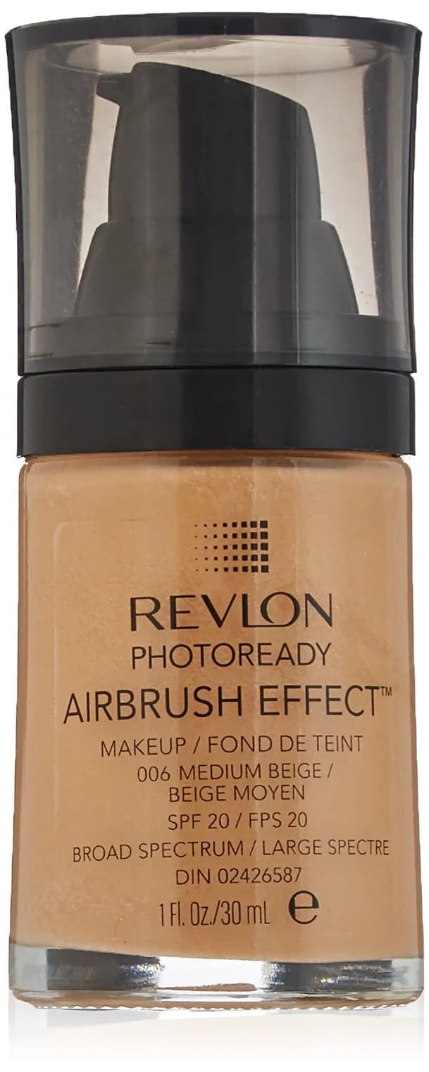 Revlon PhotoReady Airbrush Effect Makeup Medium Beige 29.57ml (1 Fl Oz) | SPF 20 Luminous Finish - main product image