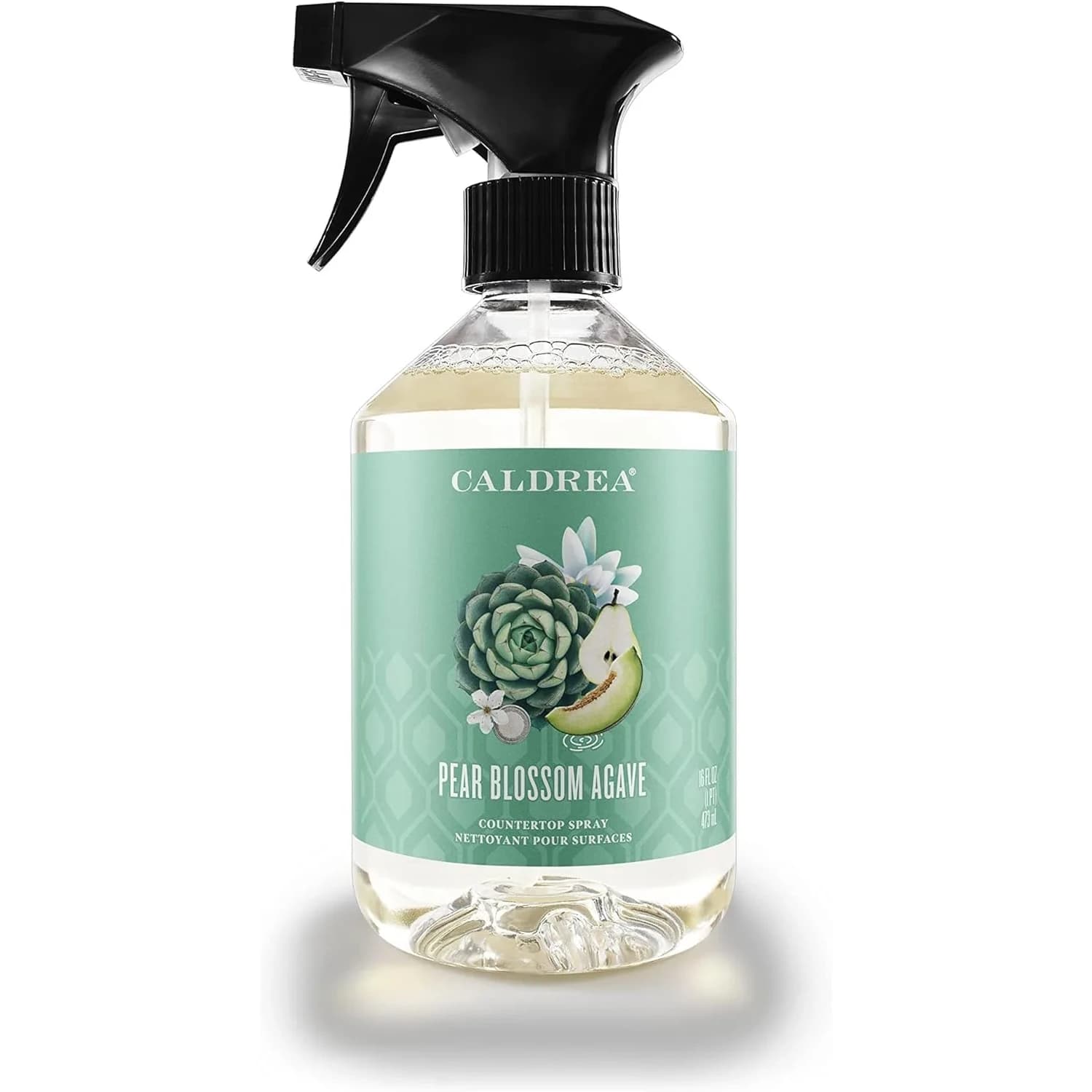 Caldrea Multi-Surface Countertop Spray Cleaner Pear Blossom Agave 473ml (16 Fl Oz) | Cleans All Finished Surfaces