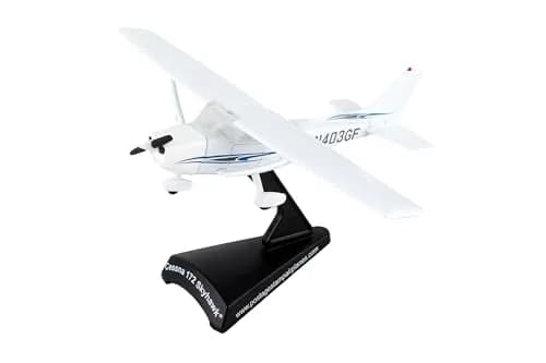 Postage Stamp Cessna 172 Skyhawk 1:87 Scale Diecast Model Airplane | Officially Licensed Collectible with Display Stand thumbnail 3