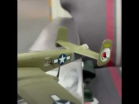 Postage Stamp B-25J Mitchell Betty's Dream Vehicle 1/100 Scale | WWII Aircraft Replica for Collectors thumbnail 2