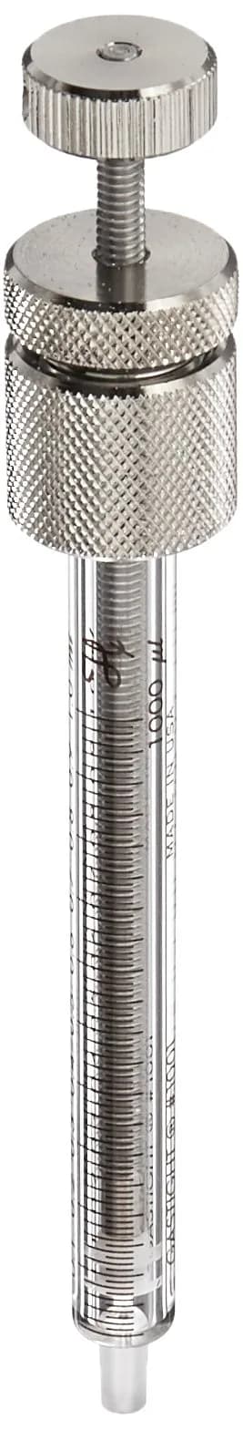 Hamilton Syringe 1mL Threaded Plunger | Gastight Lab Sample Injection — 1mL