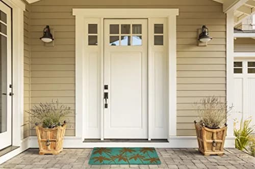 DII Floral Design Collection Natural Coir Doormat 17x29 | Floral Welcome Rug for Entryways thumbnail 2