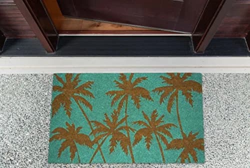 DII Floral Design Collection Natural Coir Doormat 17x29 | Floral Welcome Rug for Entryways thumbnail 3