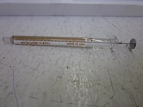Hamilton Syringe 10 uL | Precise Lab Sample Injection Tool, Non-Sterile, US Sourced thumbnail 2