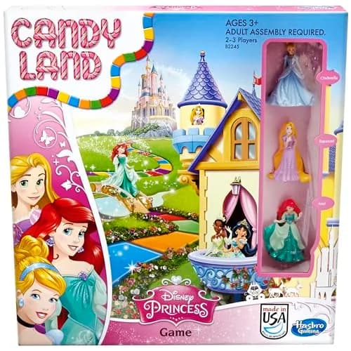 Hasbro Gaming Candy Land Disney Princess Edition Board Game for Kids 3+ | Disney Princess & Family Fun thumbnail 1