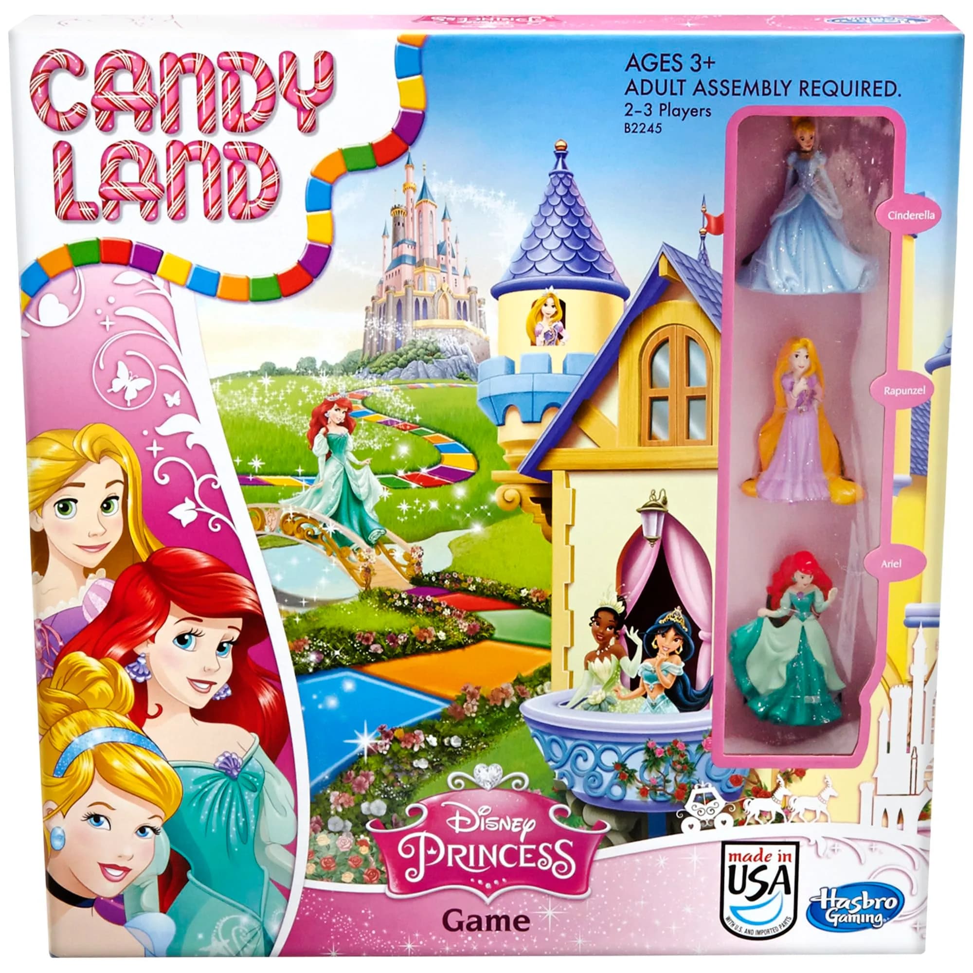 Hasbro Gaming Candy Land Disney Princess Edition Board Game for Kids 3+ | Disney Princess & Family Fun - main product image