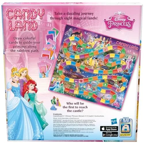 Hasbro Gaming Candy Land Disney Princess Edition Board Game for Kids 3+ | Disney Princess & Family Fun thumbnail 2