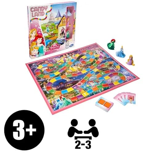Hasbro Gaming Candy Land Disney Princess Edition Board Game for Kids 3+ | Disney Princess & Family Fun thumbnail 3