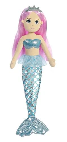 Aurora Sea Sparkles Crystal Enchanting Stuffed Doll 45.72cm (18 inches) | Sparkle & Shimmer Fabrics thumbnail 1