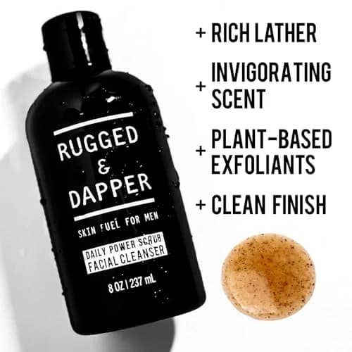 RUGGED & DAPPER Face Wash for Men | Daily Exfoliating Mens Face Wash & Scrub | Deep Cleans Oily, Rough & Breakout-Prone Skin thumbnail 4