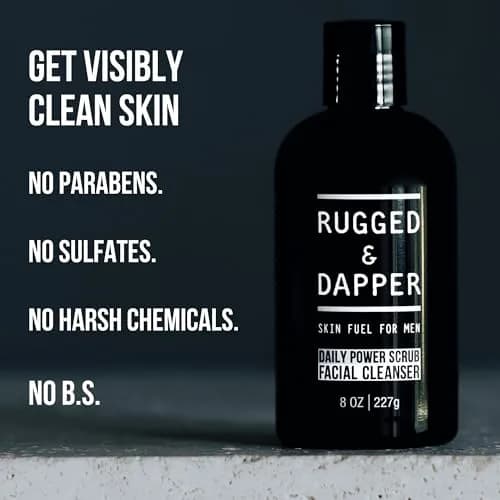 RUGGED & DAPPER Face Wash for Men | Daily Exfoliating Mens Face Wash & Scrub | Deep Cleans Oily, Rough & Breakout-Prone Skin thumbnail 9