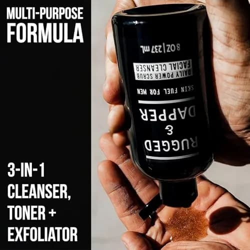 RUGGED & DAPPER Face Wash for Men | Daily Exfoliating Mens Face Wash & Scrub | Deep Cleans Oily, Rough & Breakout-Prone Skin thumbnail 2