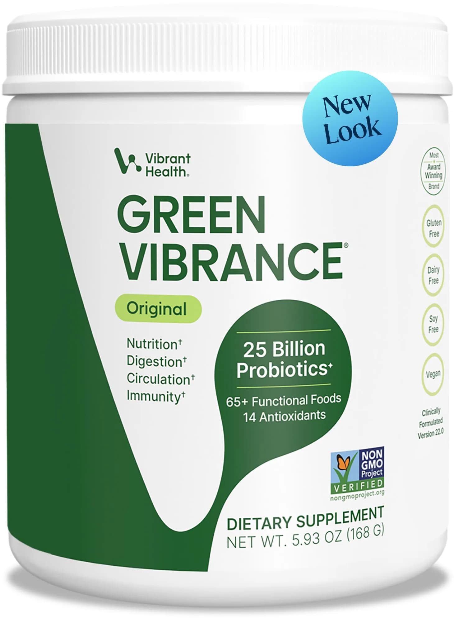 Vibrant Health Green Vibrance Vegan Superfood Powder, 5.82oz | Supports Daily Nutrition & Vegan Diet