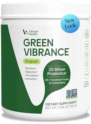 Vibrant Health Green Vibrance Vegan Superfood Powder, 5.82oz | Supports Daily Nutrition & Vegan Diet thumbnail 1