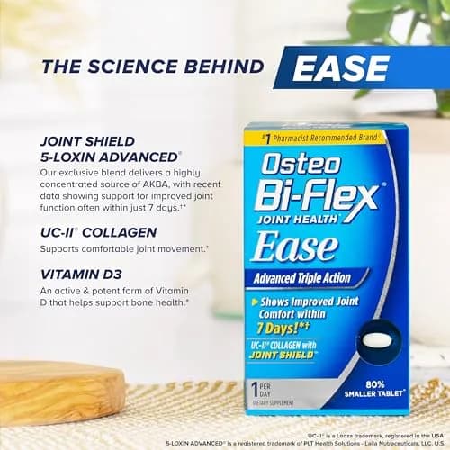 Osteo Bi-Flex Ease Mini Tablet Triple Action UC-II Collagen Supplement | Supports Joint Function & Mobility thumbnail 6