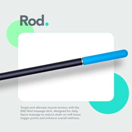 RAD Rod Deep Tissue Massage Roller Stick | Myofascial Release Tool for Legs, Back, Neck, Arms & Shoulders thumbnail 2
